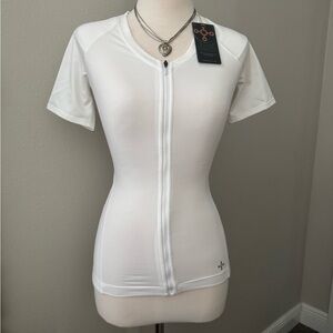 Tommy Copper Compression Women's White Short Sleeve Top